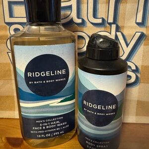 Bath & Body Works Ridgeline 3-in-1 Wash and Body Spray Set NEW Men’s Collection